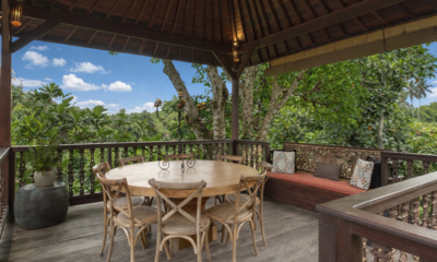 Rumah Melati Estate Open Plan Seating Area with View | Ubud, Bali