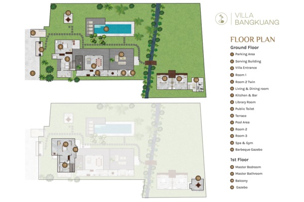 Bali Villa Bangkuang Floorplan