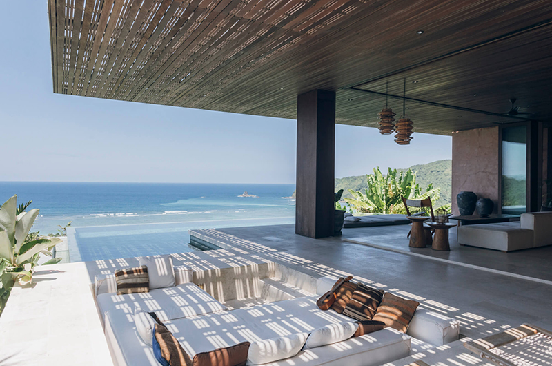 Tampah Hills Villa Chibo Pool Side Seating Area | Selong Belanak, Lombok
