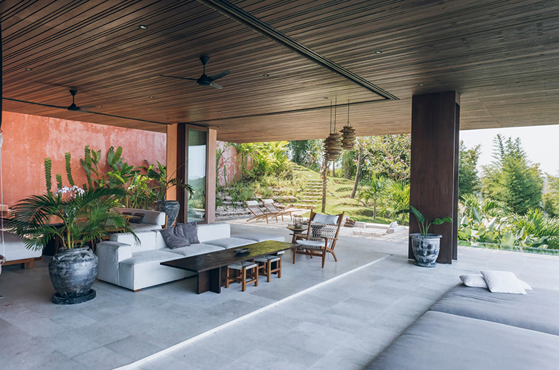 Tampah Hills Villa Chibo Pool Side Living Area | Selong Belanak, Lombok