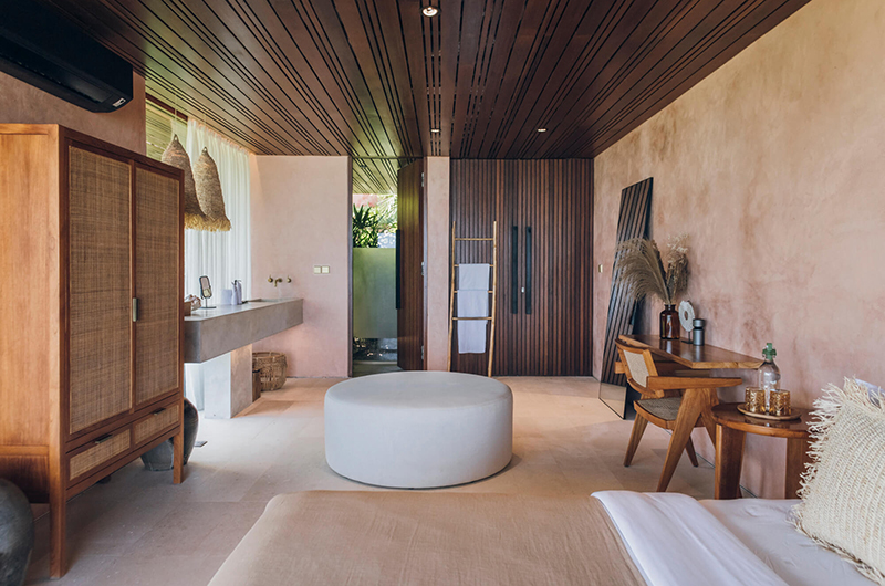 Tampah Hills Villa Chibo Bedroom and Bathroom One | Selong Belanak, Lombok