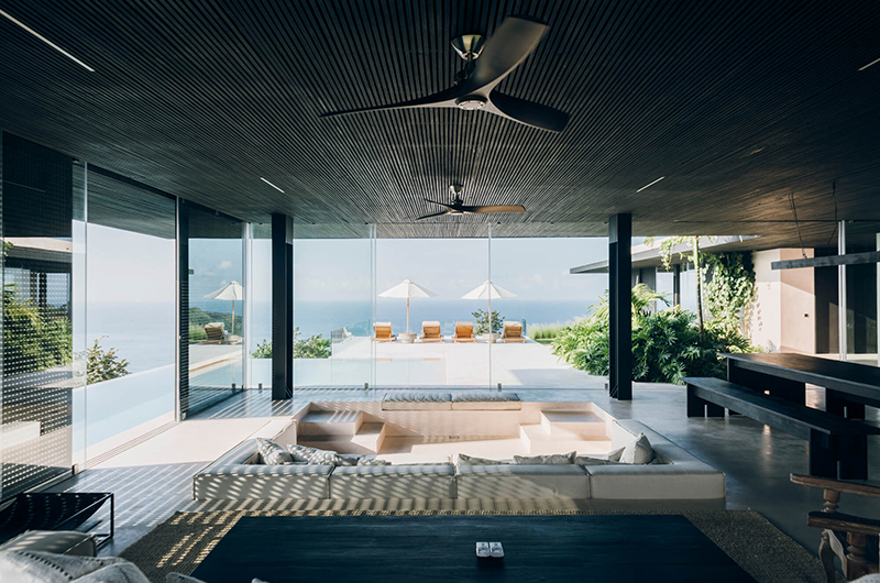 Tampah Hills Villa V Living Area with Sea View | Selong Belanak, Lombok