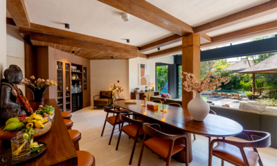 Villa Lamasa Dining Area with Pool View | Seminyak, Bali