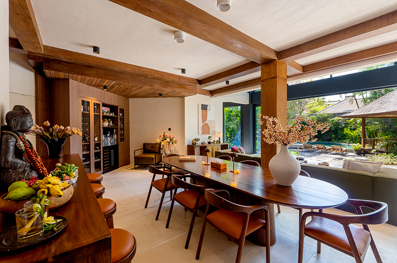 Villa Lamasa Dining Area with Pool View | Seminyak, Bali