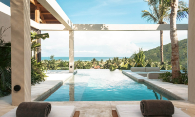 Tampah Hills Villa Mentari Pool Side Loungers | Selong Belanak, Lombok