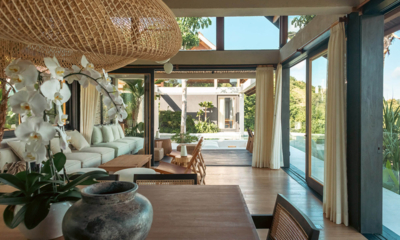 Tampah Hills Villa Mentari Living and Dining Area with View | Selong Belanak, Lombok