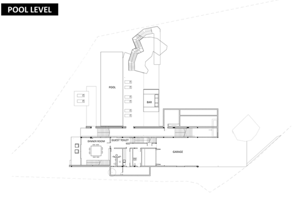Villa Mayavee Pool Level Floorplan | Kamala, Phuket